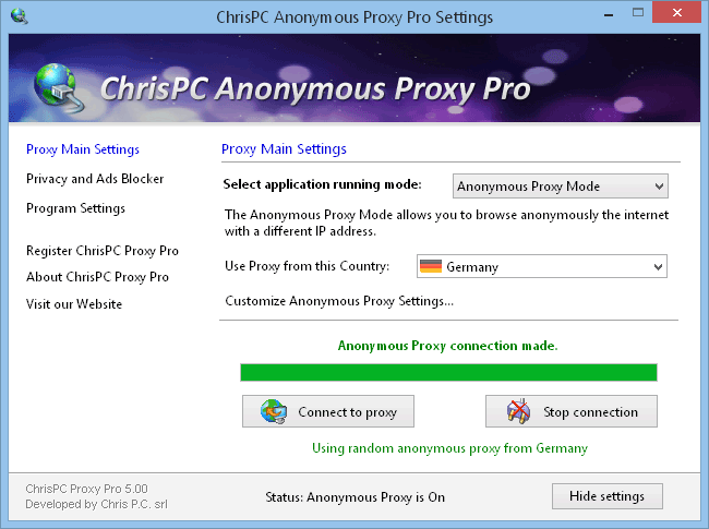 ChrisPC Anonymous Proxy Pro 9.24.0308