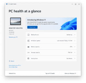 Windows PC Health Check Tool: Quick Overview