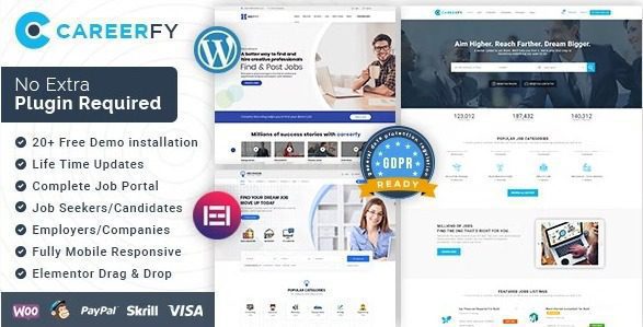 Careerfy 9.7.6 - Job Board WordPress Theme