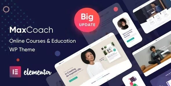 MaxCoach 2.9.5 - Online Courses, Personal Coaching & Education WP Theme