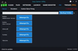 Easy Gamer Utility PRO: Otimize sua configuração de jogo